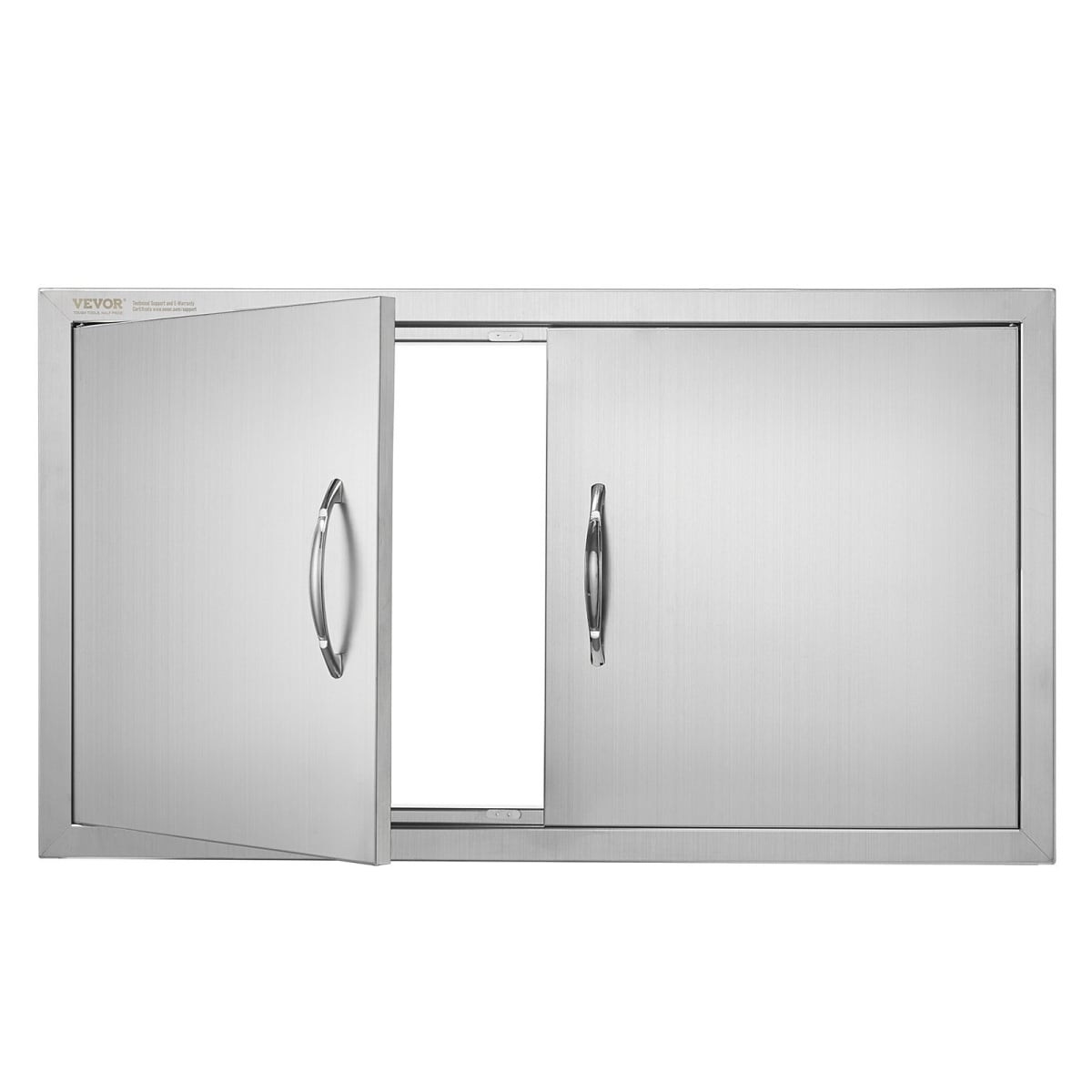 SMMBSCJMYS34XOA2HV0 34 x 19 in. Double Outdoor Kitchen BBQ Access Door, Stainless Steel