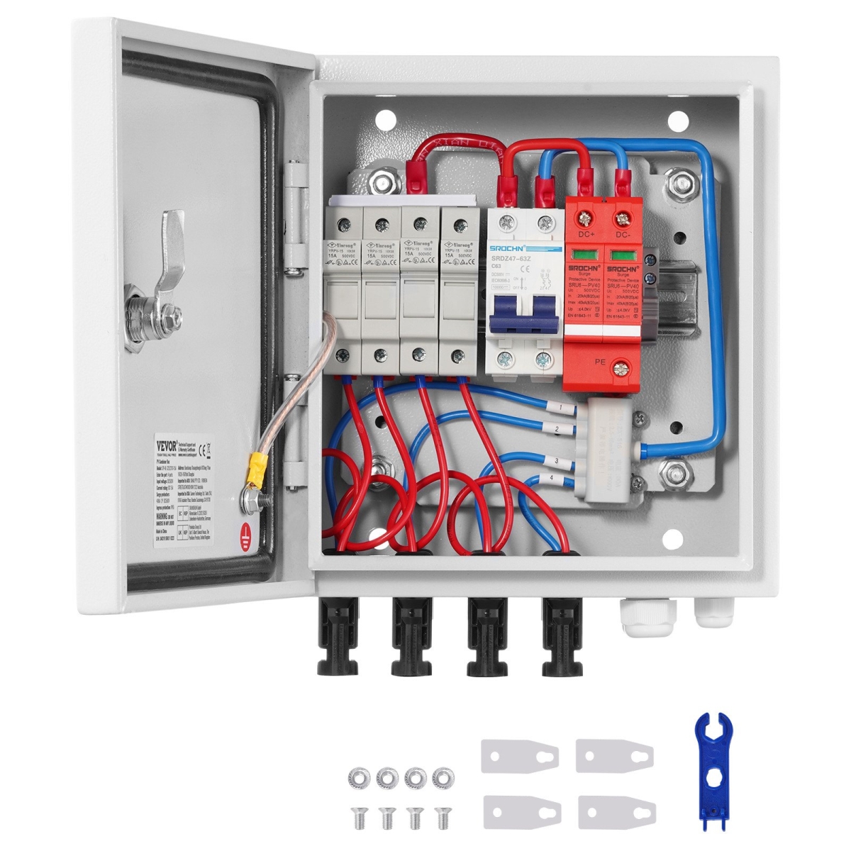 GFHLX4HL15ATMYRICY3 15A 4 String Solar PV Combiner Box