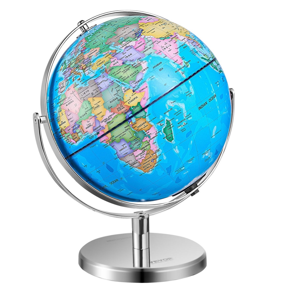 Picture of Vevor DQYJJLFGQL130L7Y7V9 13 in. Illuminated World Globe with Stand
