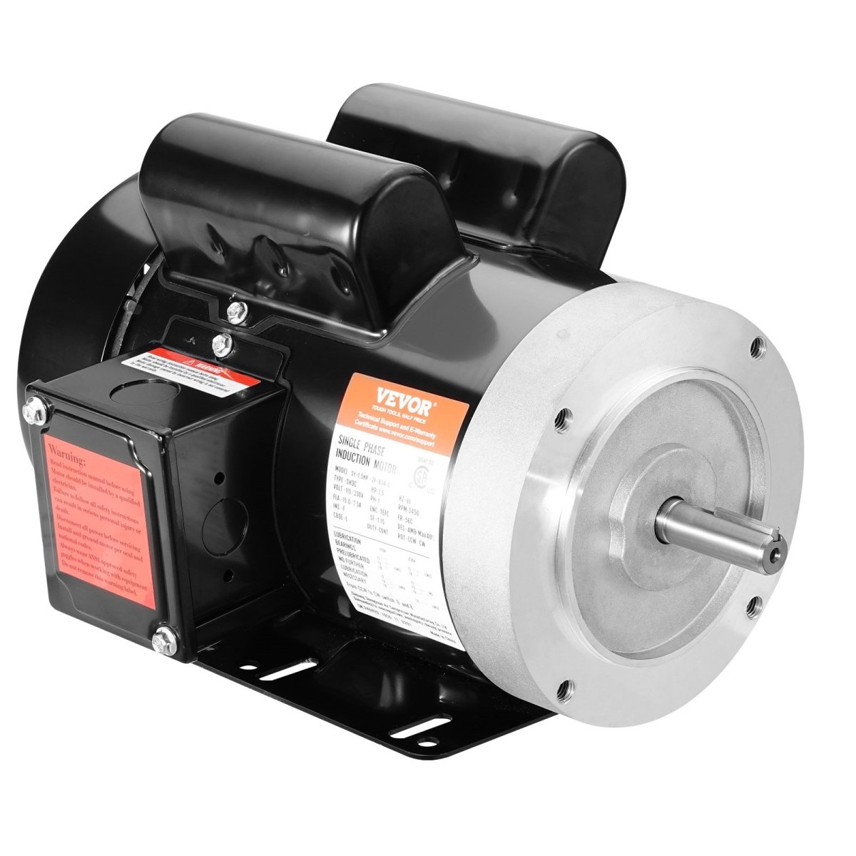 TYJLNEMADJ56YK5CJV7 115-230V 1.5 HP Electric Motor -  Vevor