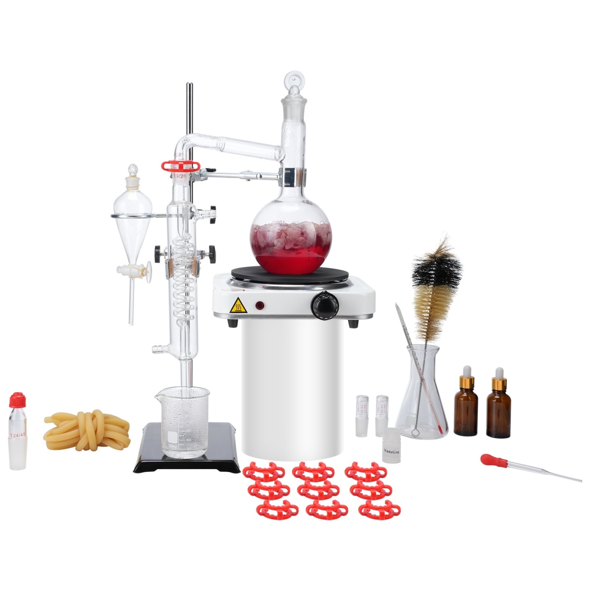 JYTQBLZZJPDJRG1A4V1 500 ml Essential Oil Distillation Kit, 33 Piece