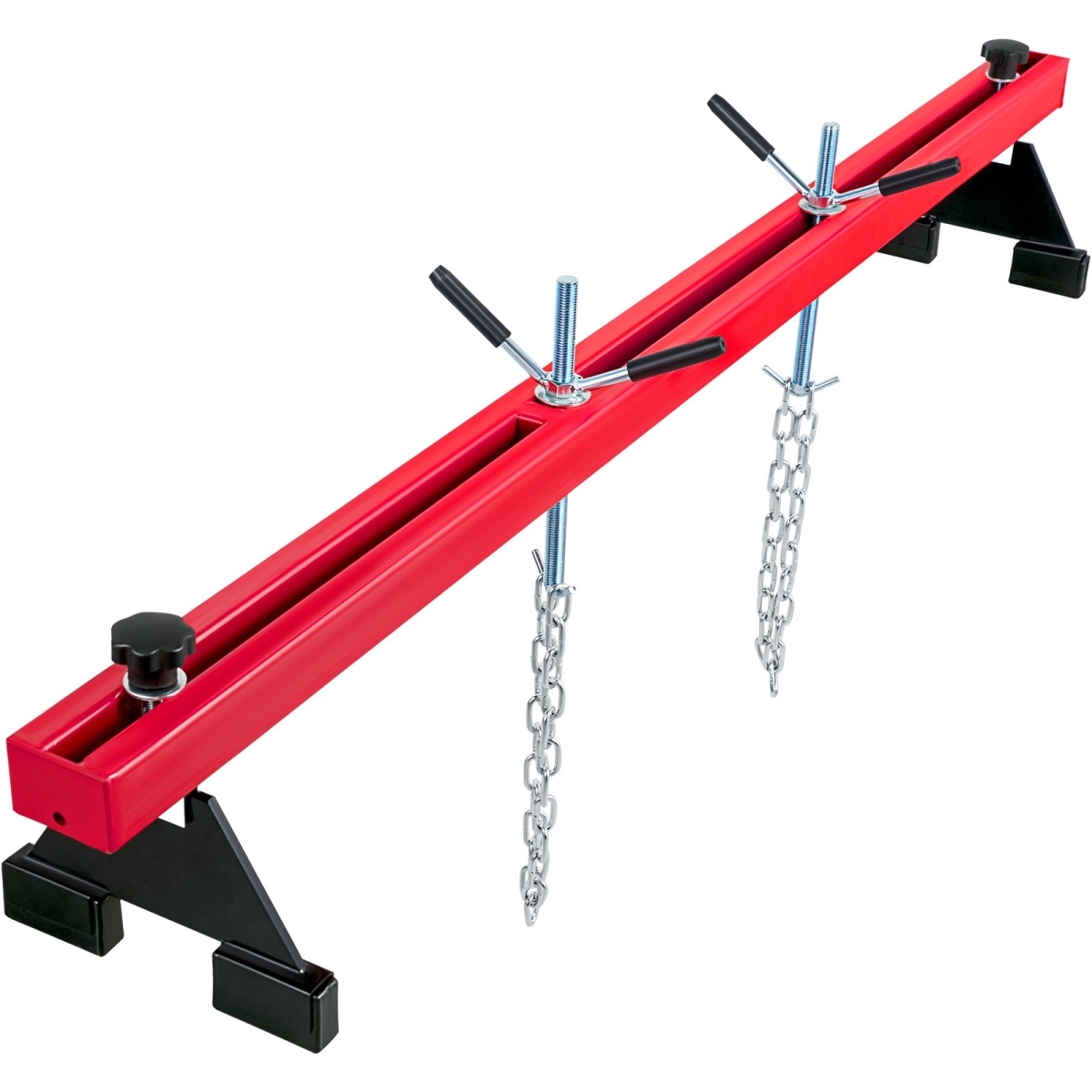 Engine Support Bar 1100 lbs Capacity Engine Transverse Bar Engine Hoist 2 Point Lift Holder Hoist Dual Hooks