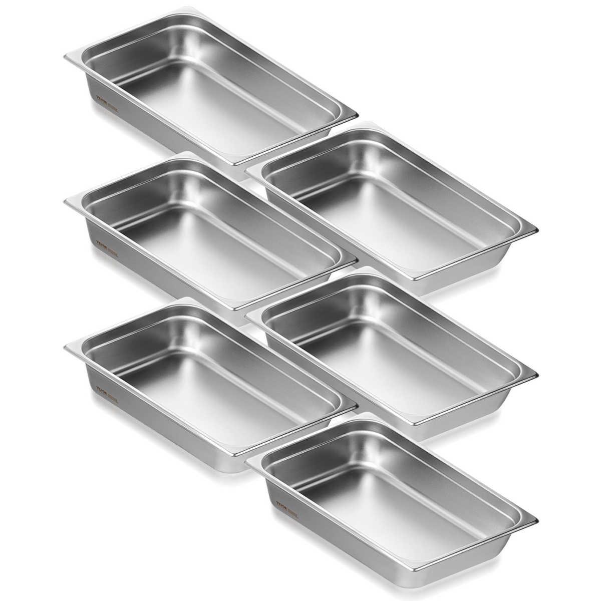 Picture of Vevor 11QCCPWG4YCSYANA6V0 Full Size Anti-Jam Steam Hotel Pan&#44; Pack of 6