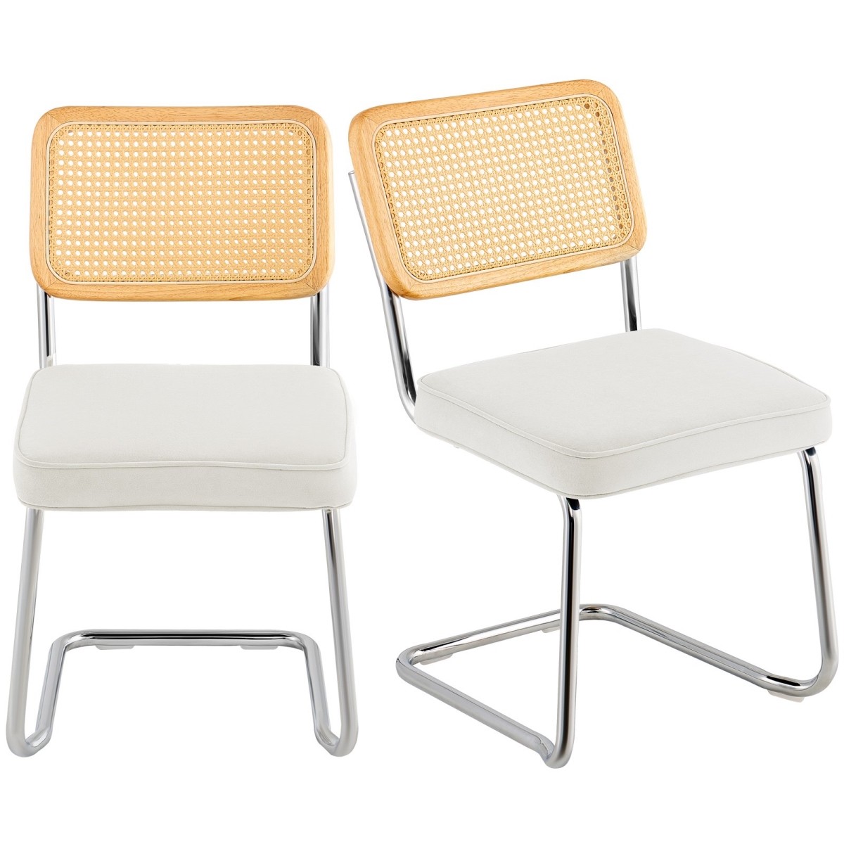 TBYCYTERBS202HFWRV0 18.1 in. Mid Century Modern Dining Chair, Set of 2
