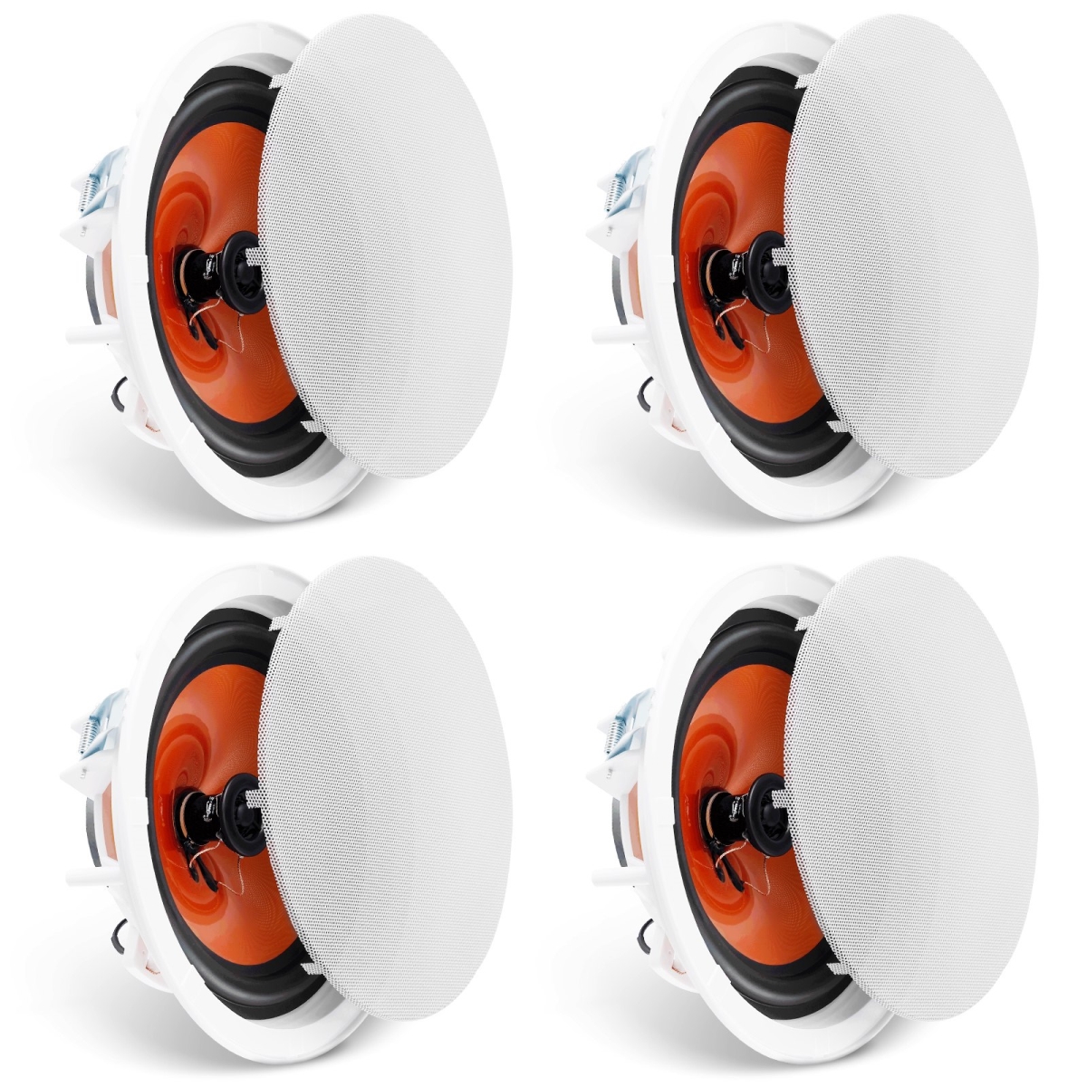 DPXDYSQ8YCSZTSBN5V9 8 in. 100W Flush Mount Ceiling Speakers, 4 Piece