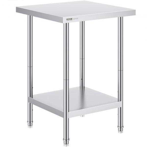 CFBXGGZTLCWJ45FJ5V0 24 x 24 x 34 in. Heavy Duty Metal Worktable with 3 Adjustable Height Levels