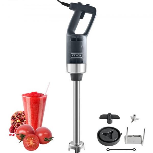 ZXSCJBQYCBSDJJDGJV1 750W 16 in. 304 Stainless Steel Blade Heavy Duty Hand Mixer Commercial Immersion Blender Variable Speed Kitchen Stick Mixer -  Vevor