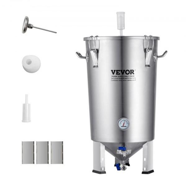 Picture of Vevor PJFJT8GALZDTJDCKHV0 8 gal 304 Stainless Steel Kettle Beer Brew Fermenter