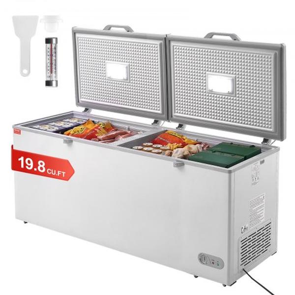 Picture of Vevor JYLJ198CFTBSTD54HV1 19.8 cu. ft. Large Deep Chest Freezer with Split Top Double Locking Lids