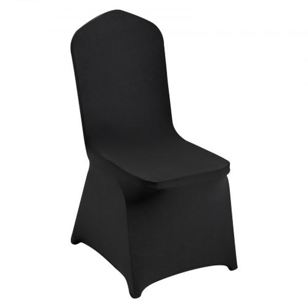YTHS30PCSZKQ7TXO9V0 Stretch Spandex Folding Chair Covers, Black - 30 Piece