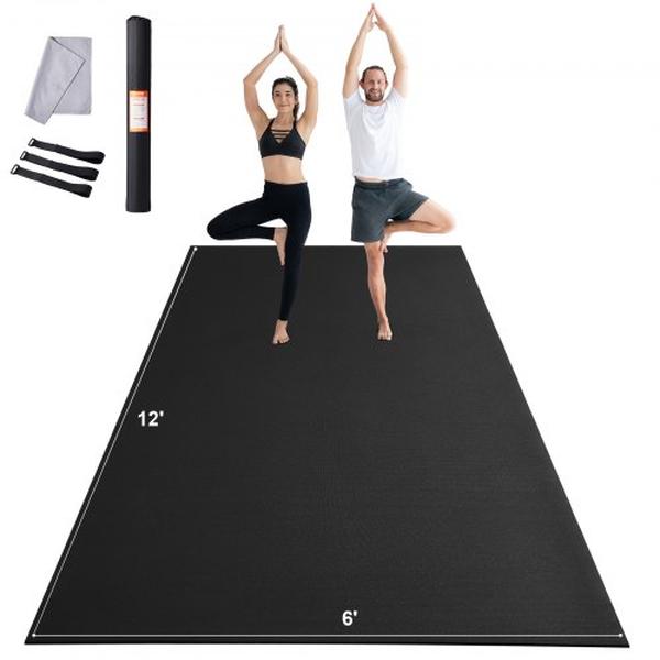 DXYJD6YC12YCNHT5EV0 12 x 6 ft. Non Slip High Density Premium Yoga Exercise Mat