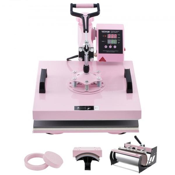 YTS30OZ151551FRX6V1 15 x 15 in. 5 in 1 30 oz Heat Tumbler Press Machine, Pink
