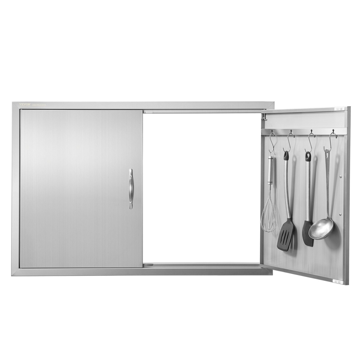SMMBSCJMYS39MAF9XV0 39 x 26 in. Stainless Steel Flush Mount Double Outdoor Kitchen Door
