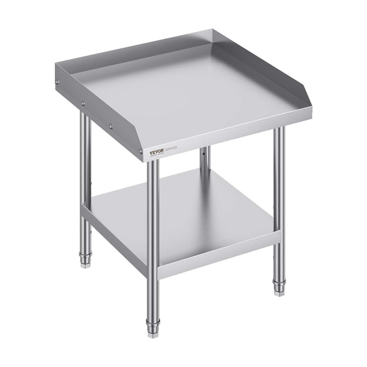 CFBXGGZTSBT2DPGGMV0 24 x 24 x 26 in. Commercial Food Prep Worktable with 3-Sided Backsplash