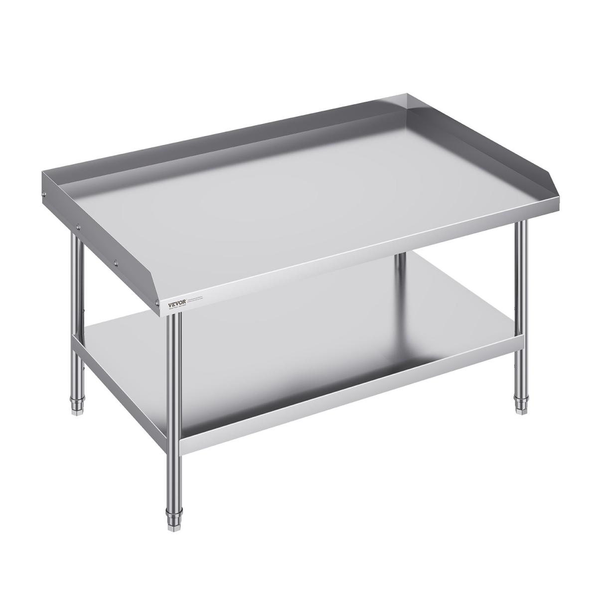 CFBXGGZTSBT3X3G63V0 30 x 48 x 26 in. Commercial Food Prep Worktable with 3-Sided Backsplash
