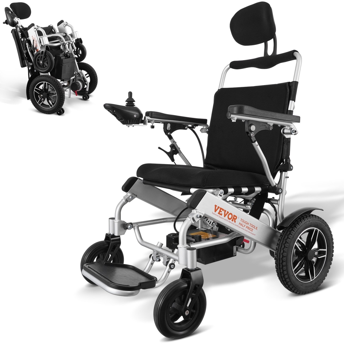 DDLY330LBS2015X9WV1 20 in. Lightweight Foldable Motorized Power Wheelchairs with 300 lbs Weight Capacity