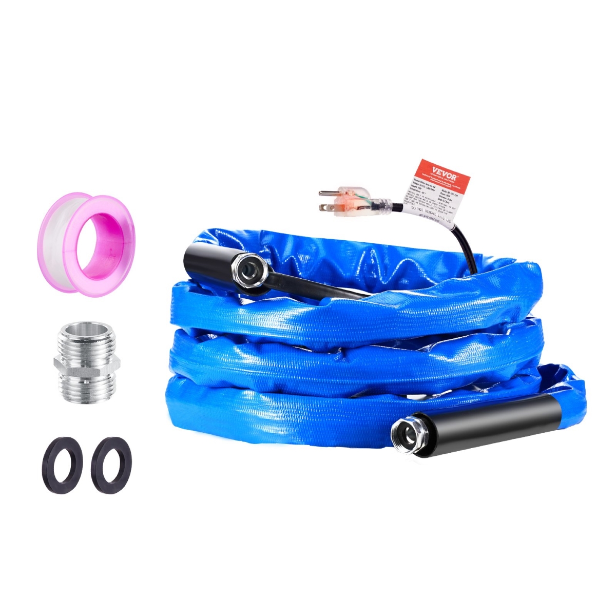 ZZKJRSG15YC02AGOHV1 15 ft. Heated Water Hose for RV 45 Antifreeze Heated Drinking Water Hose -  Vevor