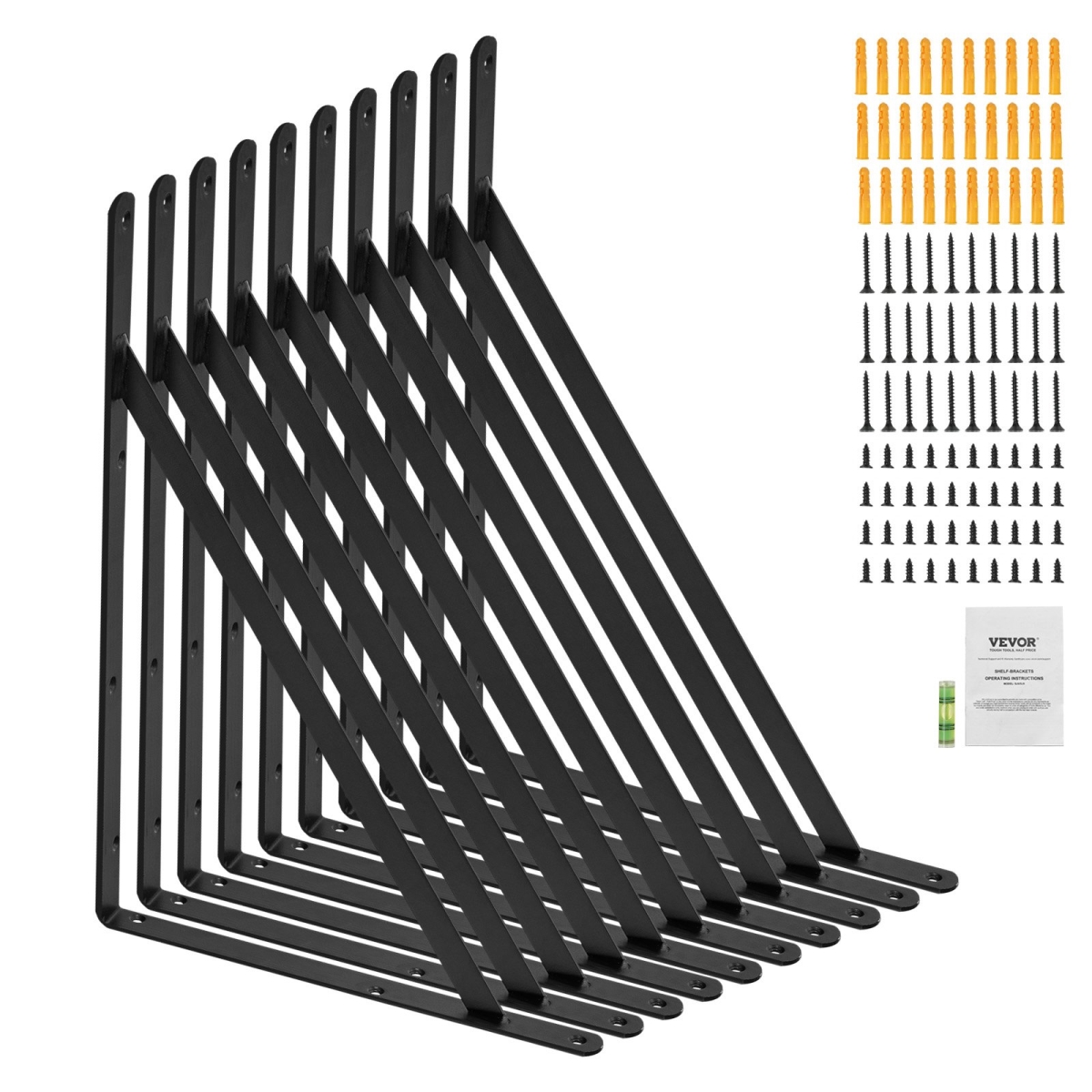 SJZJGBZJYGHWL2R9GV0 12 x 8 in. Shelf Bracket - 10 Piece