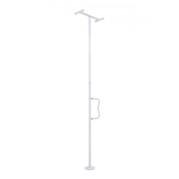 LDSAQFSBS710R8PPAV0 300 lbs Load Capacity Floor-to-Ceiling Transfer Pole for 7-10 ft. Ceilings - White