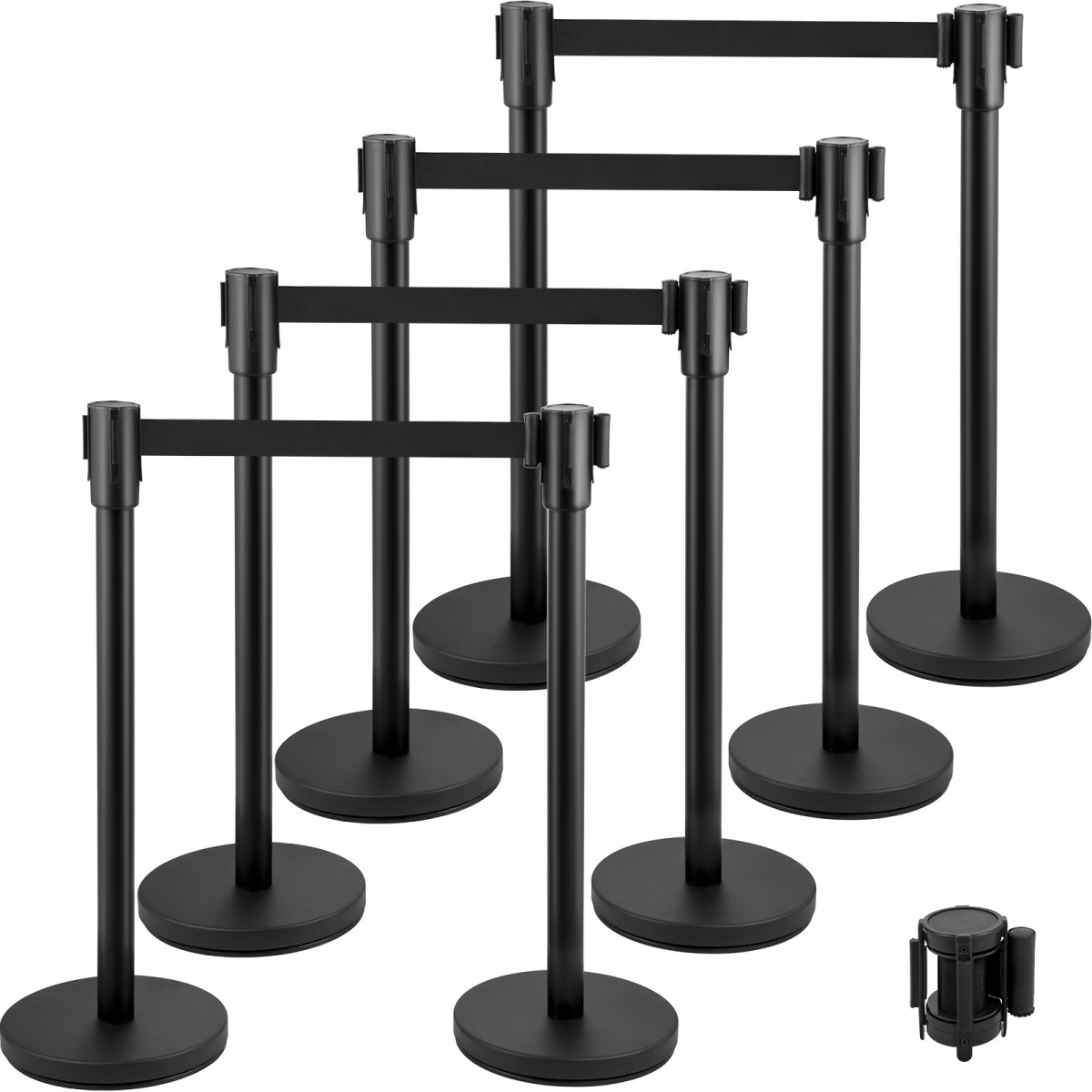 8 Piece Crowd Control Stanchion Set