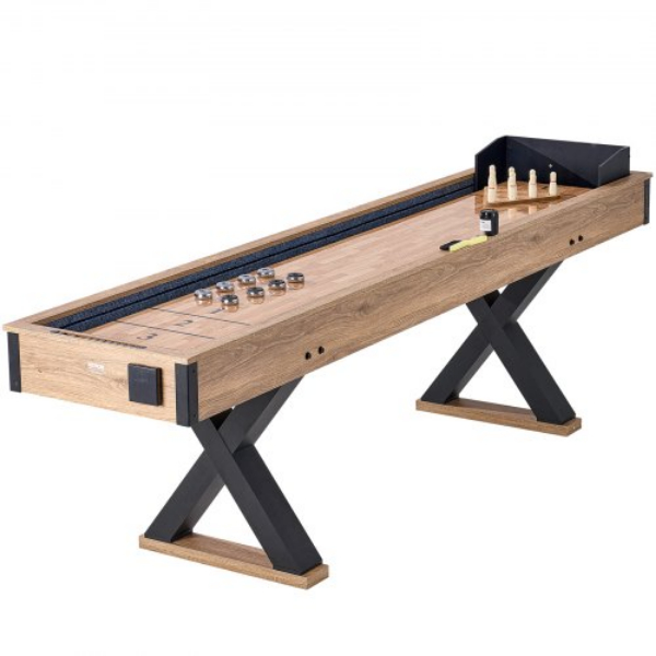 ZZKSHZ9YCBDDYJZXSV0 9 ft. 2 in. 1 Shuffleboard & Bowling Combo Game Set