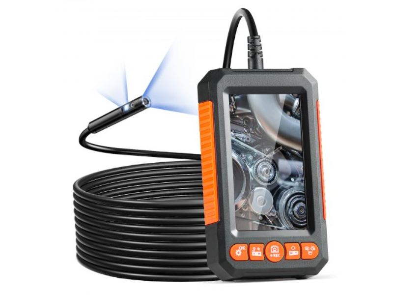 Picture of Vevor FXKQXNKJDPM4D04UHV9 16.4 ft. Cable 4.3 in. Screen Endoscope Camera with Lights Dual Lens Borescope