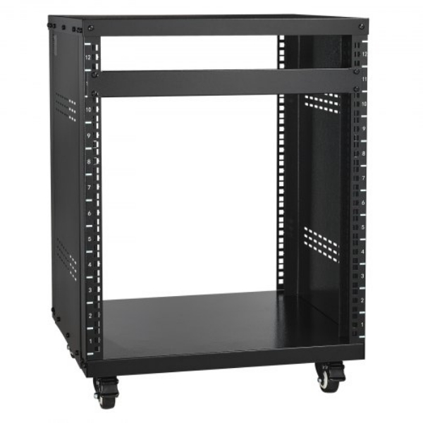 Picture of Vevor LYSJJ12U18YCOJ5U1V0 500 lbs Capacity 12U AV Network Stereo Recording Studio Rack Stand
