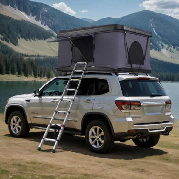 CDZPYTSKYTSK51QR3V9 2-3 Person Waterproof for Jeep SUV Truck Hard Shell Ladder Rooftop Tent