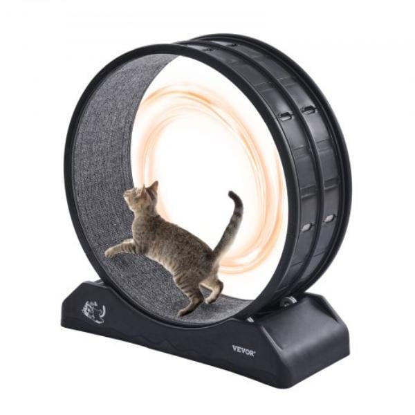 Picture of VEVOR SLMPBJHSPP315IBR5V0 31.5 in. Large Indoor Cat Running Wheel Treadmill - Black