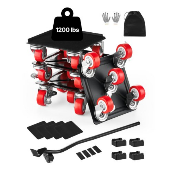 Picture of Vevor JXYDHBJYWXL5U4VMHV0 1200 lbs Capacity 5 Wheels Dolly Heavy Duty Furniture Mover