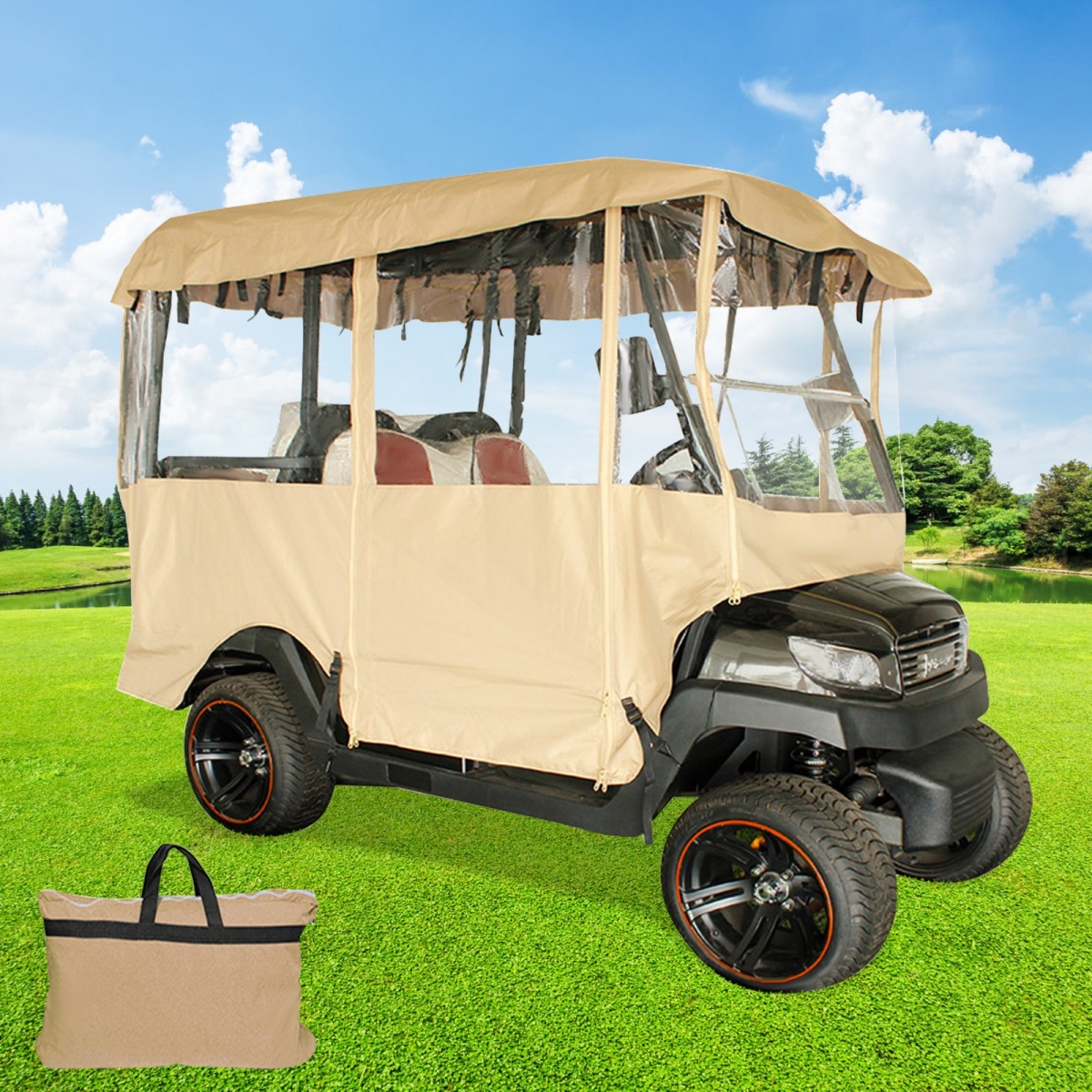 Picture of Vevor GEFQCZ00000000001V0 4-Person Golf Cart Enclosure