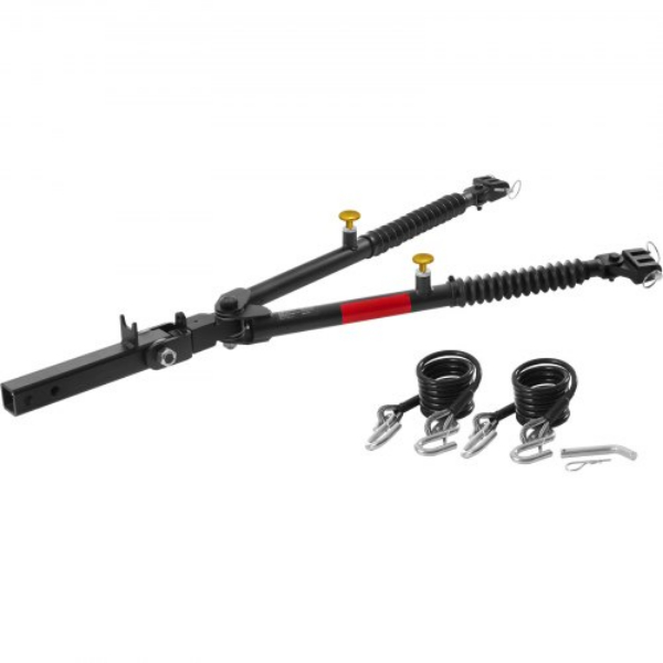 Picture of Vevor LJBKQYG7500LCMWOTV0 7500 lbs Fits 2 in. Connector with Ropes Bumper Mount Tow Bar