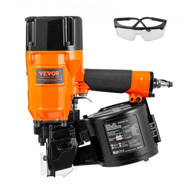 Picture of Vevor QDJPDQ83MS00FJPZOV0 2 - 3.25 in. CN83N Coil Siding 15 Degree Pneumatic Nail Gun