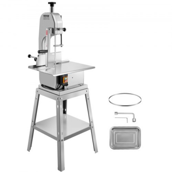 Picture of Vevor LDSJRJ850WL0LAGK4V1 850W Commercial Electric Meat Bandsaw Stainless Steel Bone Sawing Machine