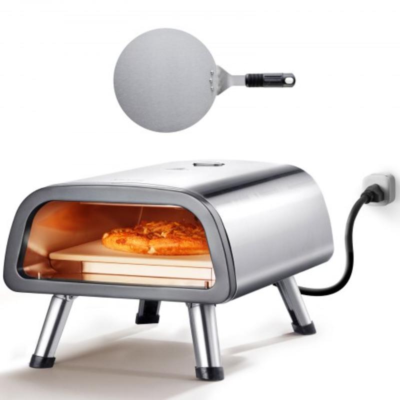Picture of Vevor GDKTMSDPSLDC999SEV1 Electric Pizza Oven Countertop Pizza Maker for 12 in. Pizza Indoor & Outdoor
