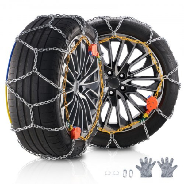 Picture of Vevor XDLFHLLX2328F8OR2V0 Auto Tightening Diamond Mesh Anti-slip Traction Wheel Snow Chains