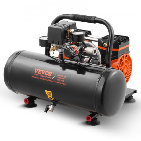 Picture of Vevor WYWSKYJ8L750PU481V1 2 gal 8 Bar Compact Portable Oil Free Air Compressor