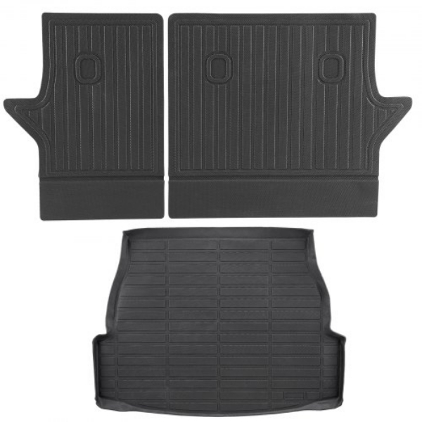 YDXDYTQCHDHSRPIATV0 All Weather Custom Fit Cargo & Backrest Mat for Toyota RAV4 2019-2024 - Black