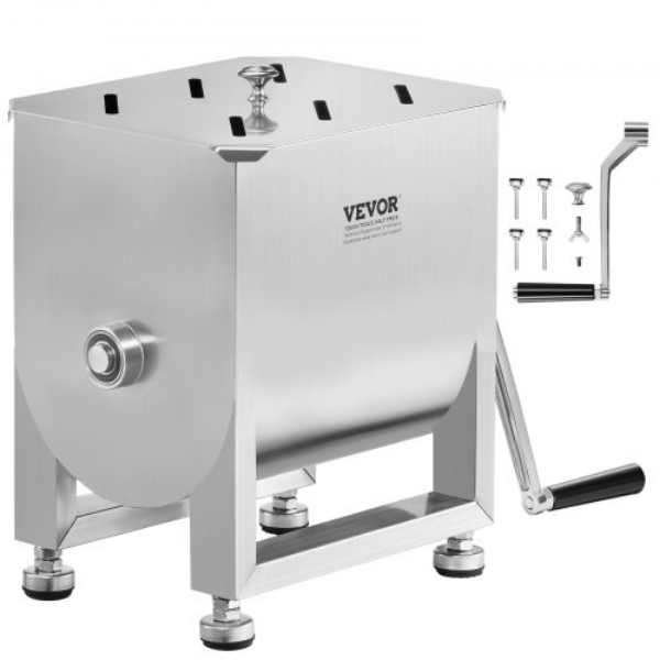 Picture of Vevor SYRLJBJBKQXKG26A7001V0 15 lbs Maximum Sausage Fixed Manual Meat Mixer