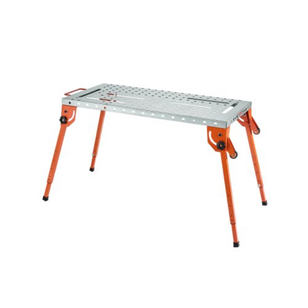 Picture of Vevor ZDXHZ500LB44BC6MKV0 44 x 21 in. 500 lbs 4-Level Adjustable Height Folding Workbench Welding Table