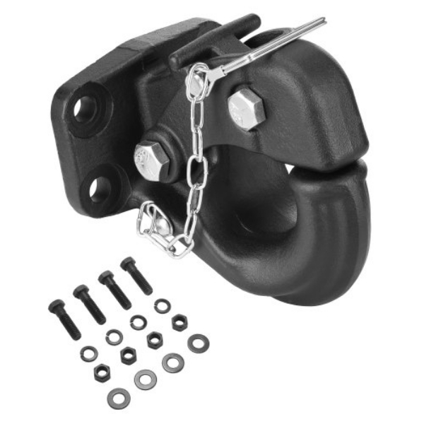 Picture of Vevor TJXHTGWGQWCC6EPLAV0 2.5 in. to 3 in. Lunette Ring 30000 lbs Pintle Hitch Trailer Receiver