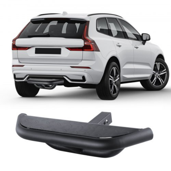Picture of Vevor CWTBGHMXZK00GRRRKV0 2 in. Receiver Universal Trailer Tow Rear Bumper Guard Steel Hitch Step - Black