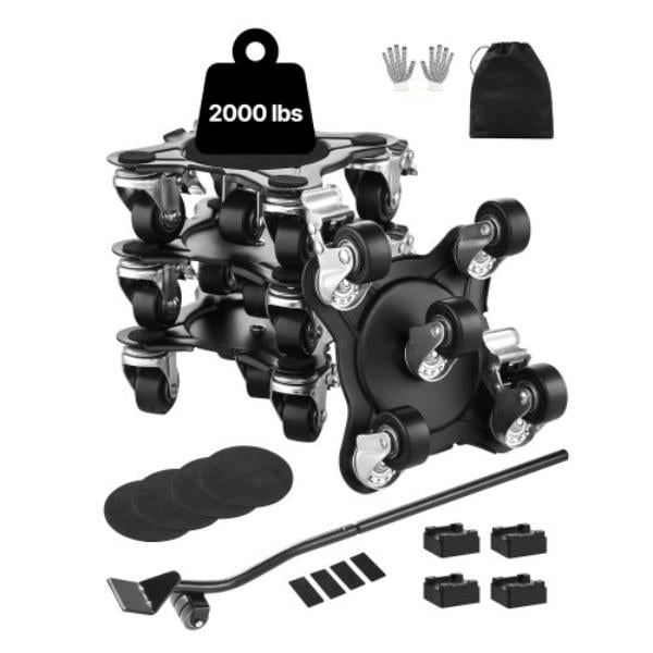 Picture of Vevor JXYDHBJYWXL50E9KVV0 1200 lbs Dolly Heavy Duty Furniture Mover with 5 Wheels