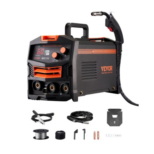 Picture of Vevor MIGYXHJ1H11326PJNV1 130A MIG Welder Gasless Flux Core MiG Welding Machine with IGBT Inverter Tech