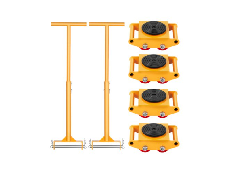Picture of Vevor JXYDHBGYDXL4TAGOBV0 13228 lbs 6T Machinery Skate Dolly with Handle 360 Deg Rotation