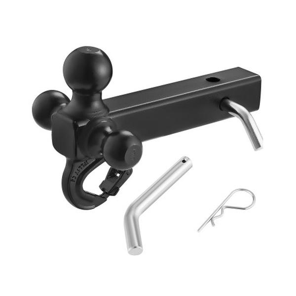 Picture of Vevor SQTDGQJTCB2IC1W55V0 2 in. Receiver Trailer Hitch with 1.67&#44; 2 in. & 2.31 in. Tri-Ball & Hook