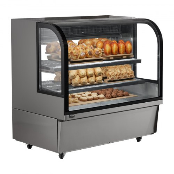 Picture of Vevor SSZSJLDHX18CQBN40V1 18 cu. ft. 505 in. 2 Tier Refrigerated Bakery Display Fridge Case