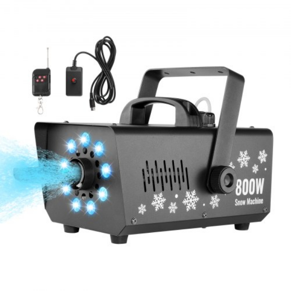 XHJXP800WSCXUVEDVV5 800W LED Light Holidays Handheld Hanging Snow Maker