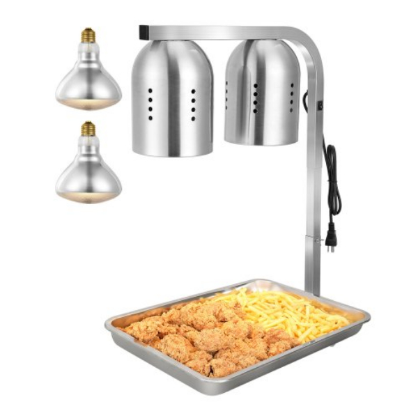 Picture of Vevor SYBWD500W1JT3GI40V1 500W Bulbs Restaurant Kitchen Buffet Commercial Food Heat Lamp