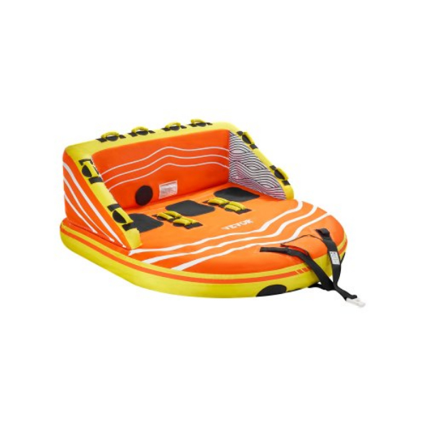 Picture of Vevor CQTL2SFDX3R0W43OPV0 1-3 Riders Inflatable Towable Water Sport Boating Tubes